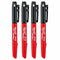 Milwaukee 4932480551 Marker met fijne punt – zwart – 4st