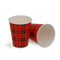 Klika - Kartonnen koffiebeker 150cc 6oz Ø70mm Schotse ruit y | 2500 stuks