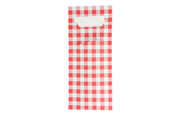 Klika - Bestekzakje pochette Boerenbont met wit servet FSC®Mix BIO 2-vaks | 520 stuks
