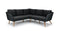Mira Lounge Corner Set - Anthracite - Light Teak Look - Royal Blended Black 240