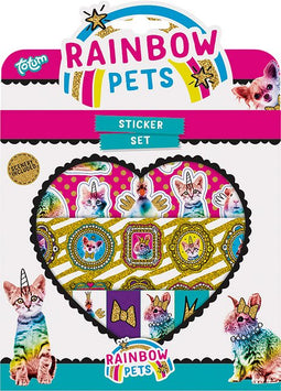 Totum - Stickerset rainbow pets | 1 pak | 72 stuks