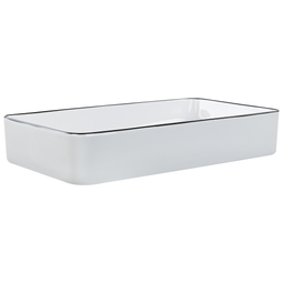 Beliani XERT - Wastafel - Wit - 61 x 35 cm - Keramiek