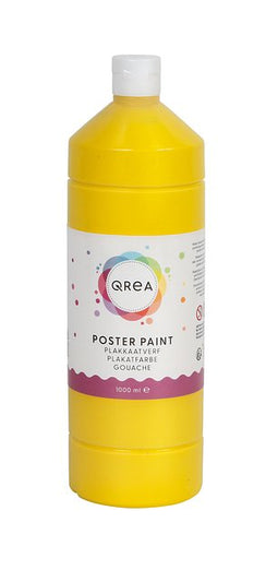 Qrea - Plakkaatverf geel 1000ml