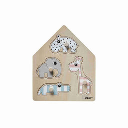 Done by Deer Houten Inleg Puzzel Deer friends Colour mix