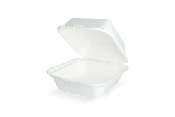 Klika - Hamburgerbakje IP6 Middel Plastic- en Pfas-vrij suikerriet BIO | 500 stuks