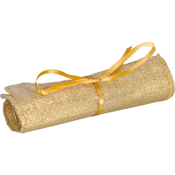 Klika - Inpakdoek Furoshiki lucente | 48x48cm | pET | goud | 12 stuks