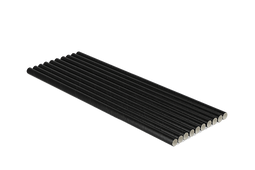 Klika - Papieren rietjes zwart 240x8mm BIO | 100 stuks