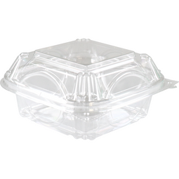 Klika - Bak | Gerecycled PET | saladebak | 133x133x64mm | transparant | 75 stuks
