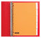 Quantore - Tabbladen 23-gaats 5-delig met venster assorti PP | 1 set | 50 stuks