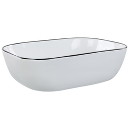 Beliani XERT - Wastafel - Wit - 46 x 33 cm - Keramiek