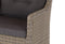 Darwin Dining Chair Straight Armrest - Rattan Mixed Brown -