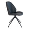 Monte Carlo Dining Chair - Dining Chair In Pu With Swivel, Black, Hn1223