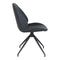 Monte Carlo Dining Chair - Dining Chair In Pu With Swivel, Black, Hn1223