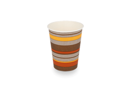 Klika - Kartonnen koffiebeker 150cc 6oz Ø70mm gestreept | 2500 stuks