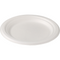 Depa® - ® Bord | rond | 1-vaks | bagasse (suikerrietpulp) | Ø18cm | wit | 12 stuks