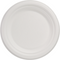 Depa® - ® Bord | rond | 1-vaks | bagasse (suikerrietpulp) | Ø18cm | wit | 12 stuks