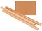 Haza - Inpakpapier Kraft gestreept 60gr 100cmx10m op rol | 5 stuks