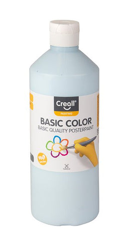 Creall - Plakkaatverf basic 96 pastelblauw 500ml | 1 fles | 6 stuks