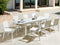 Beliani SKALOMA - Tuintafel - Wit - 180/240 x 90 cm - Aluminium