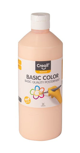 Creall - Plakkaatverf basic 93 pasteloranje 500ml | 1 fles | 6 stuks