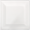 Depa® - ® Bord | vierkant | 1-vaks | bagasse (suikerrietpulp) | 26x26cm | wit | 50 stuks