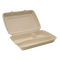 Klika - Menubox 3-vaks suikerriet Plastic- en Pfas-vrij bruin BIO | 200 stuks