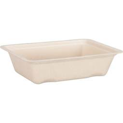 Depa® - ® Bak | Bagasse (suikerrietpulp) | A7 | snackbak | 12.3x9.3x3.2cm | naturel | 50 stuks