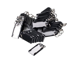 Pavo - Sleutellabel pavo magnetisch 50st zwart | Doos a 50 stuk | 24 stuks