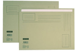 Quantore - Vouwmap Folio ongelijke zijde 230gr grijs
