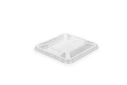 Klika - Deksel voor vierkante bowl mini 9x9cm rPET | 300 stuks