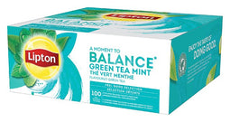 Lipton - Thee lipton balance green tea mint 100x1.5gr
