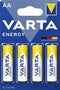 Varta - Batterij energy 4xAA | Blister a 4 stuk | 20 stuks