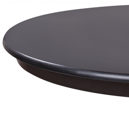 Beliani AKRON - Ronde eettafel - Zwart - 100 cm - MDF