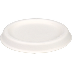 Depa® - ® Deksel | Bagasse (suikerrietpulp) | rond | wit | 50 stuks