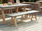 Beliani TONNARE - Tuintafel - Licht hout - 200 cm - Beton