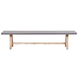 Beliani TONNARE - Tuintafel - Licht hout - 200 cm - Beton