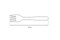 Klika - Kartonnen vork 165mm BIO | 100 stuks