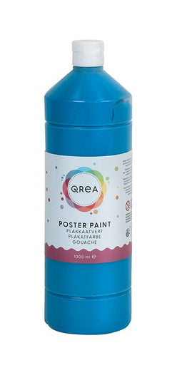 Qrea - Plakkaatverf blauw 1000ml