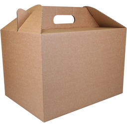 Klika - Maaltijdbezorgbox | golfkarton | 37x27x25cm | bruin | 15 stuks