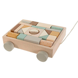 Houten spel Home ESPRIT Geel Bruin Natuurlijk Munt