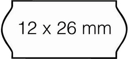 Open-Data - Prijsetiket 12x26mm C6 permanent wit | 36 stuks