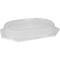 Klika - Deksel | cateringschaal | Gerecycled PET | hoog | transparant | 110 stuks