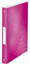 Leitz - Ringband WOW A4 4-rings O-mech 25mm PP roze | 10 stuks