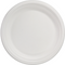 Depa® - ® Bord | rond | 1-vaks | bagasse (suikerrietpulp) | Ø23cm | wit | 8 stuks