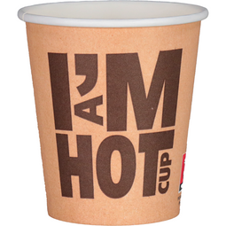 Depa® - ® | Koffiebeker | I´M a HOT cup | Karton + PE | 180ml | 7oz | 79mm | 1000 stuks