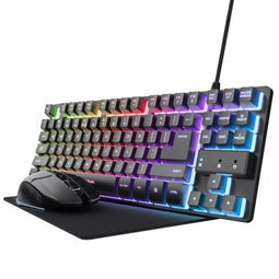 Toetsenbord met Gaming Muis Trust GXT794 Qwerty Spaans