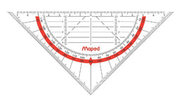 Maped - Geodriehoek 028600 160mm flexibel transparant | 1 stuk | 10 stuks