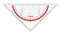 Maped - Geodriehoek 028600 160mm flexibel transparant | 1 stuk | 10 stuks