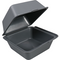 DishCircle - Bak | PP | reusable | hamburgerbox | 150x150x100mm | grijs | 25 stuks