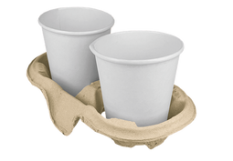 Klika - Draagtray voor 2 bekers Gerecycled Karton | 480 stuks